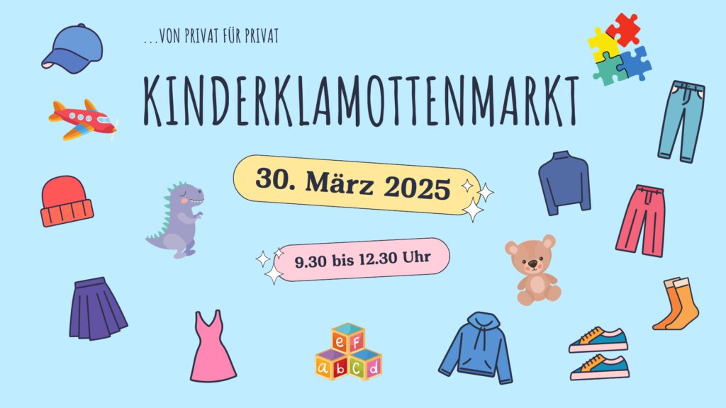 Kinderklamottenmarkt am 30.03.2025 im Forum Familie des KlinikumStadtSoest